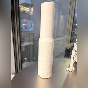 West Elm Textured Cream Vase